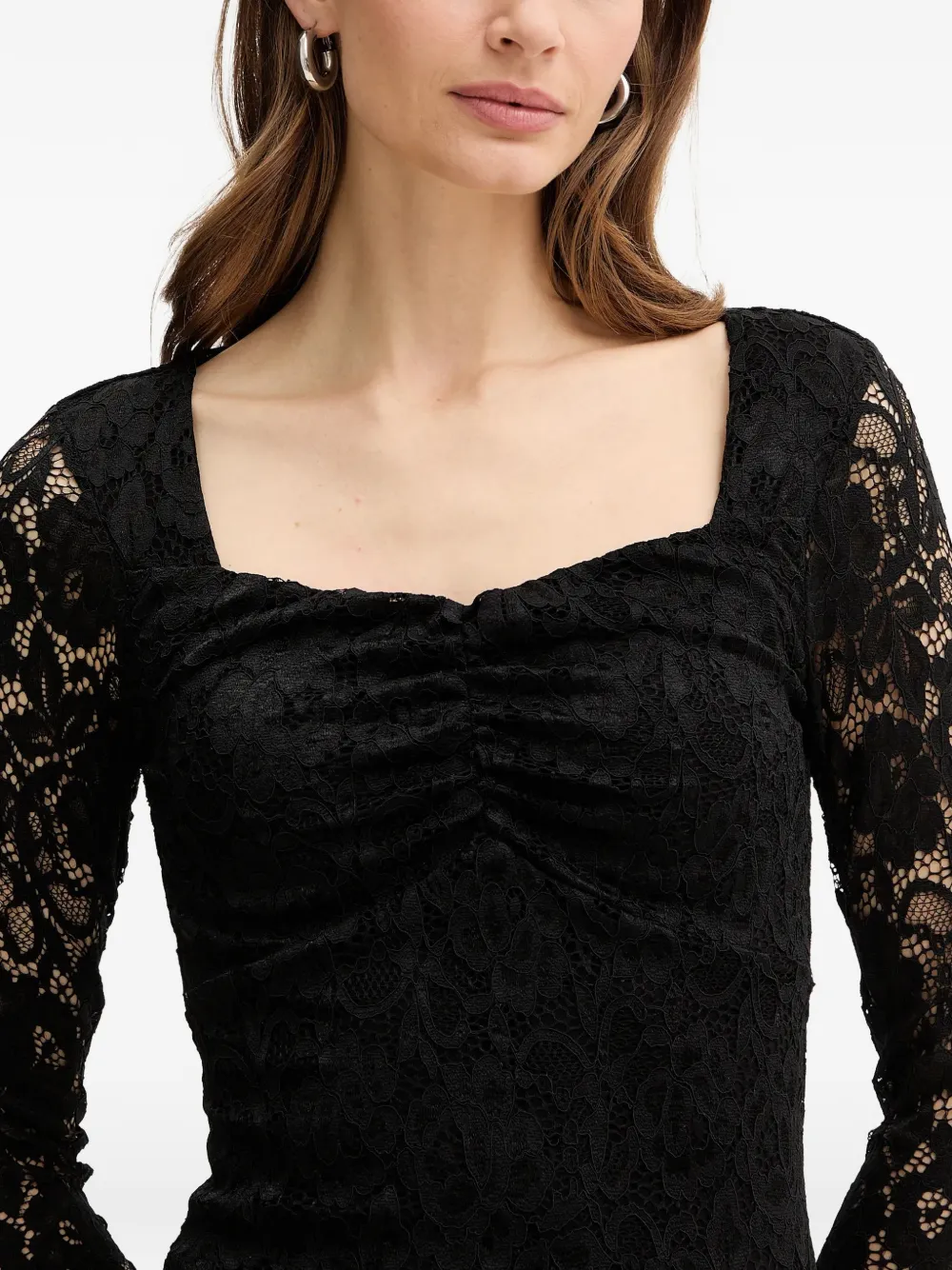 GUESS USA lace blouse Zwart