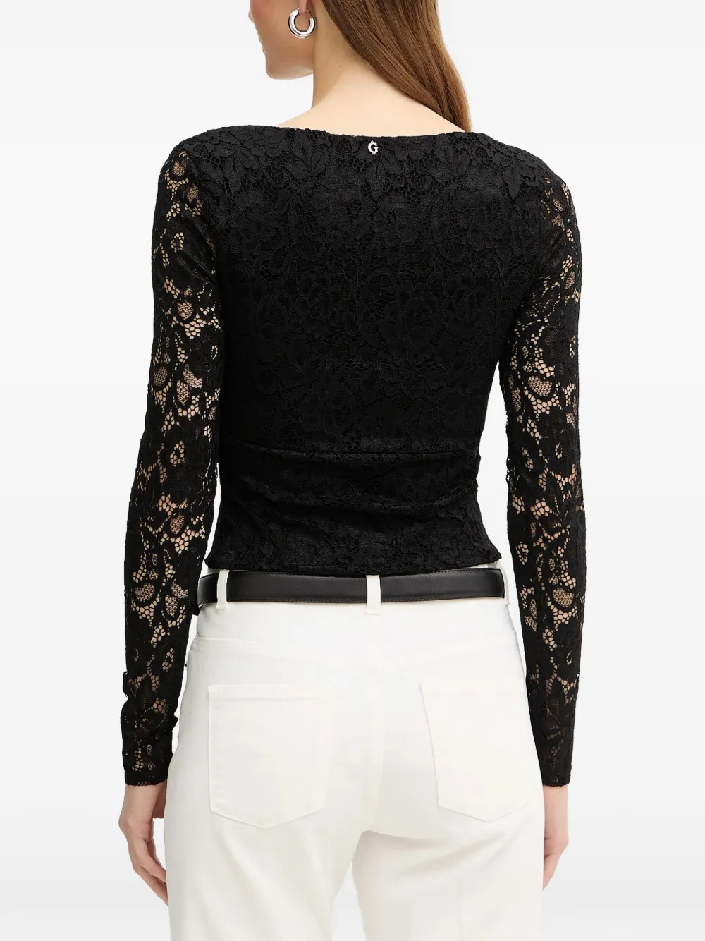 GUESS USA lace blouse Zwart