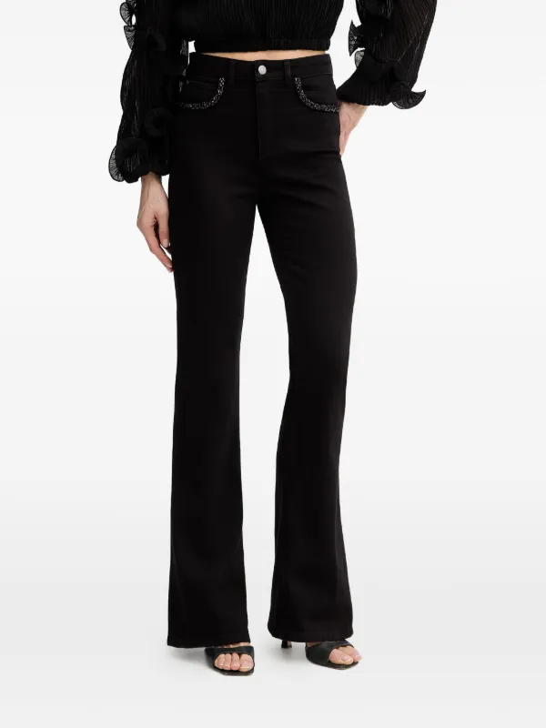 GUESS USA Belle フレアジーンズ | ブラック | FARFETCH JP
