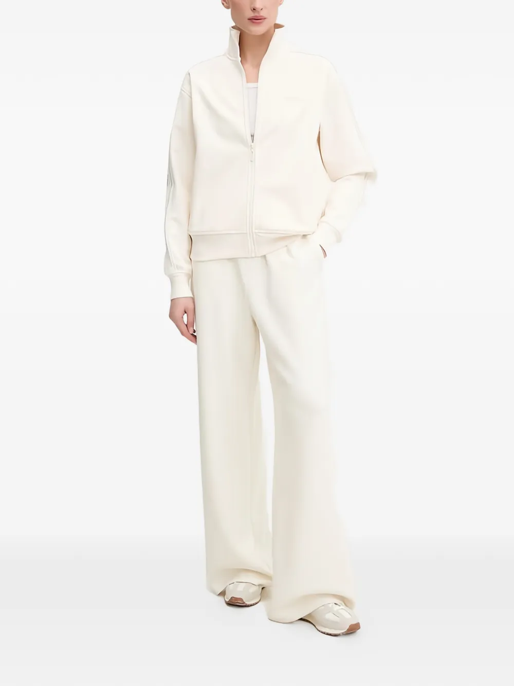 GUESS USA Octavia sweater met logo en rits Beige
