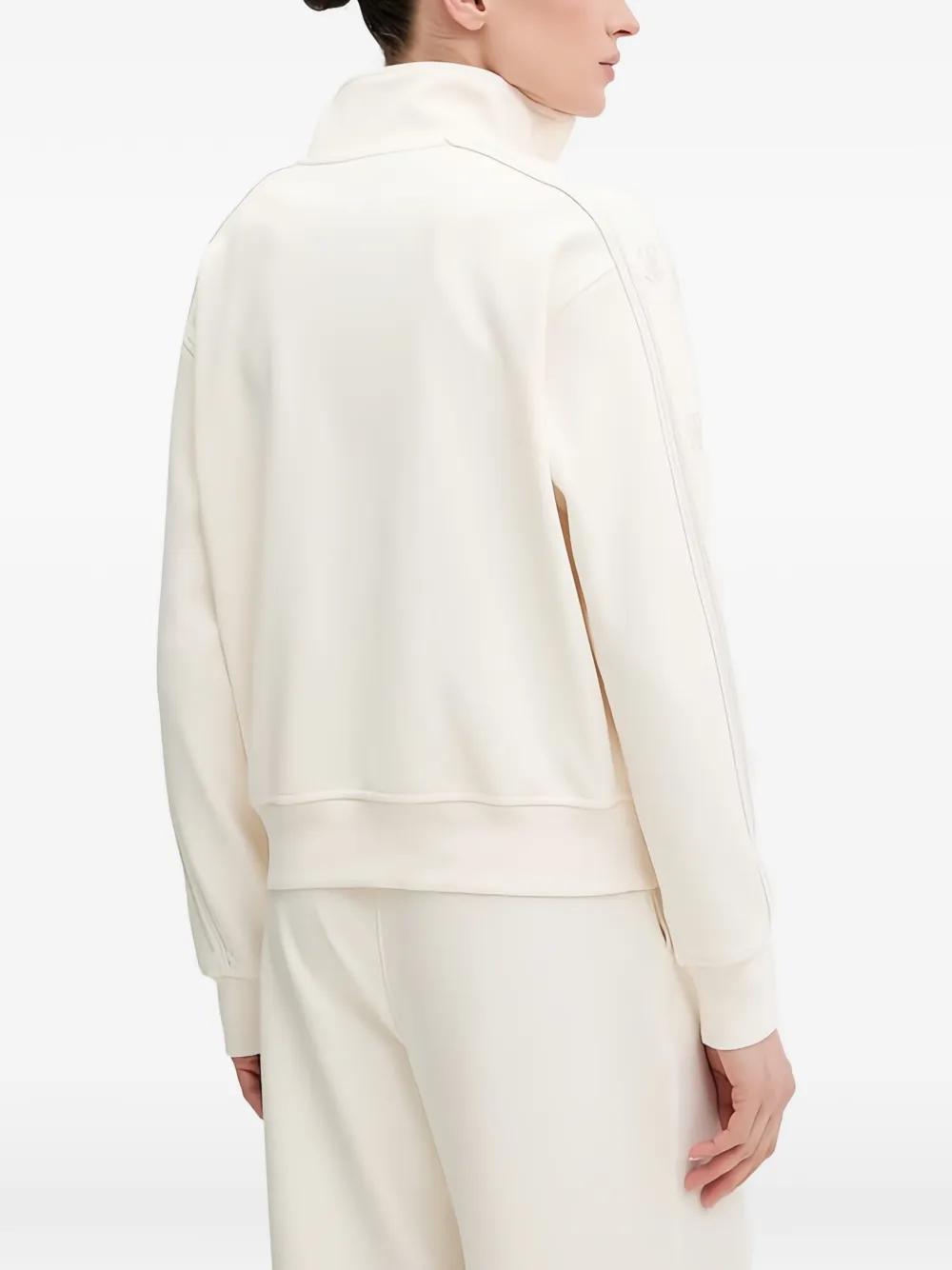 GUESS USA Octavia sweater met logo en rits Beige
