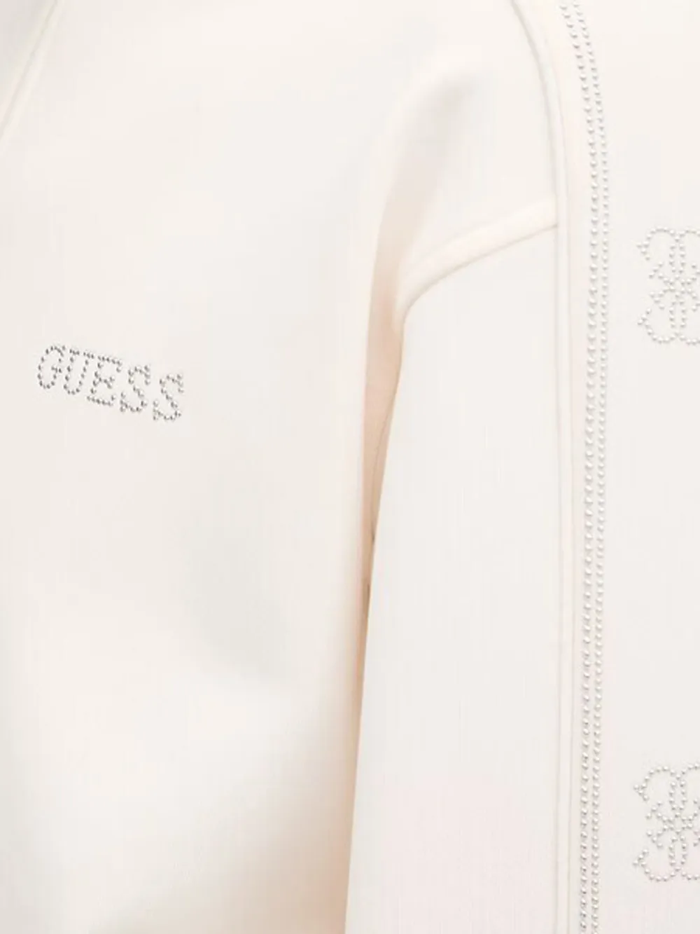 GUESS USA Octavia sweater met logo en rits Beige