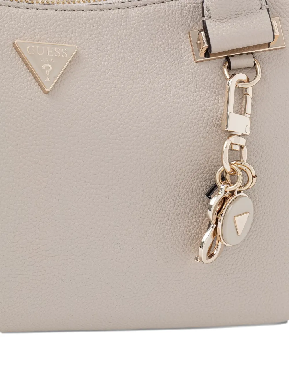 GUESS USA Evia shopper met logo-plakkaat Beige
