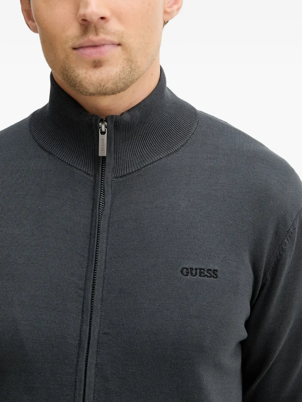 GUESS USA Vest met rits Grijs
