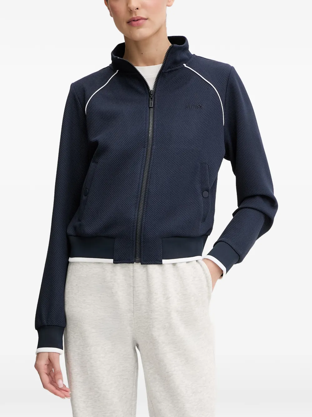 GUESS USA textured sweatshirt - Blu