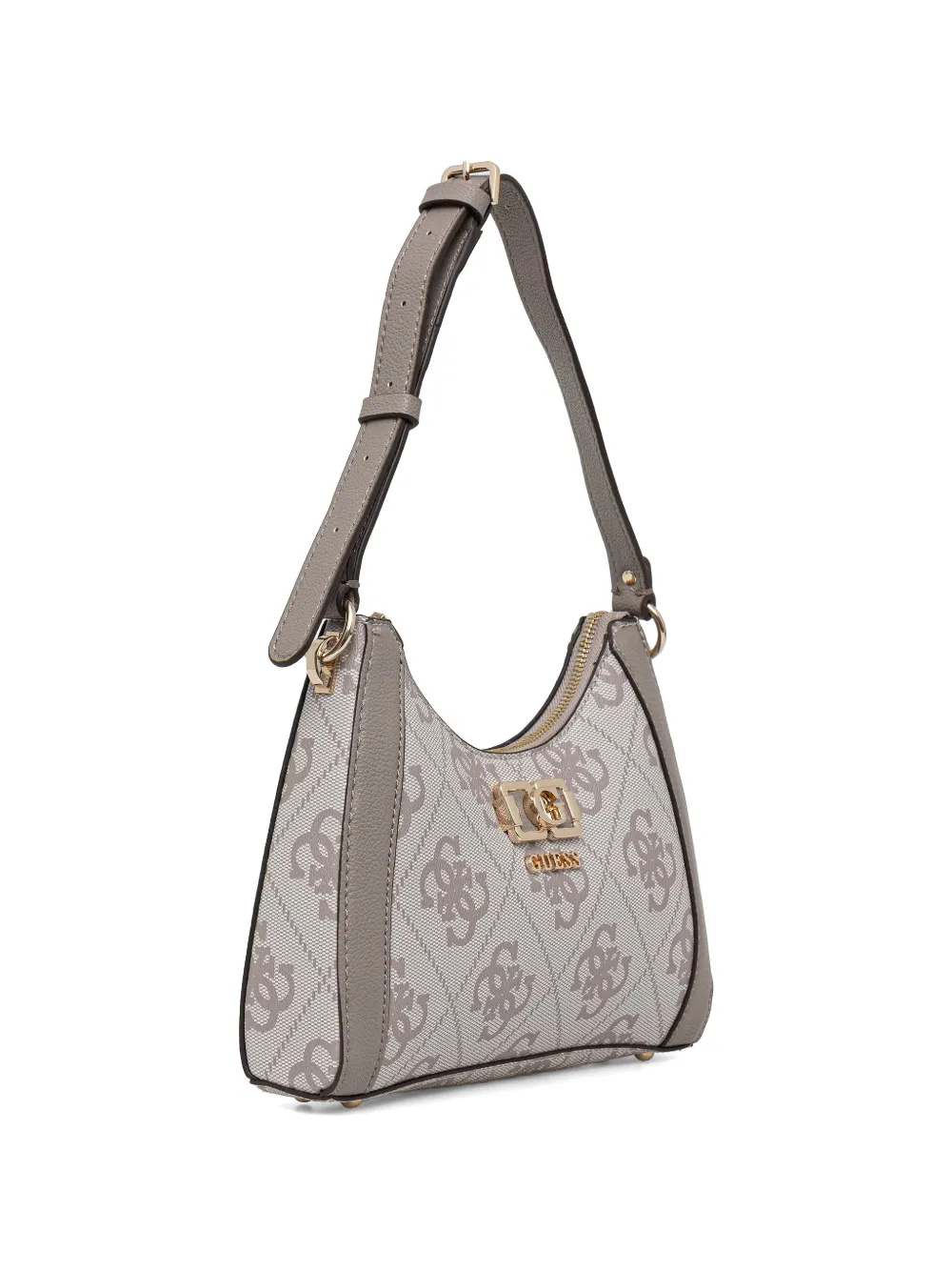 GUESS USA Karnilla schoudertas met monogramprint Grijs