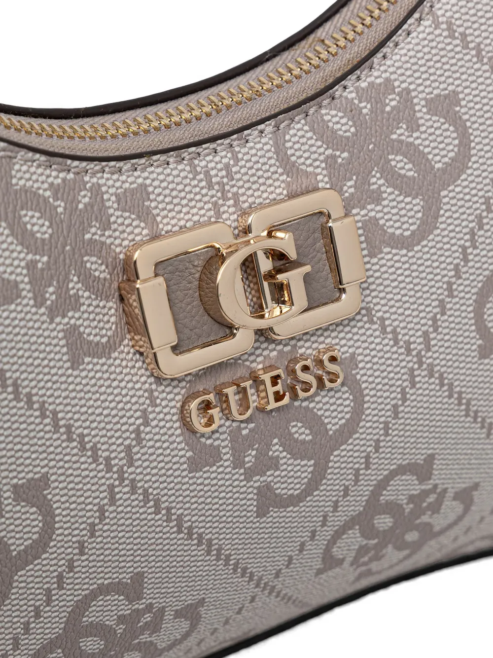 GUESS USA Karnilla schoudertas met monogramprint Grijs