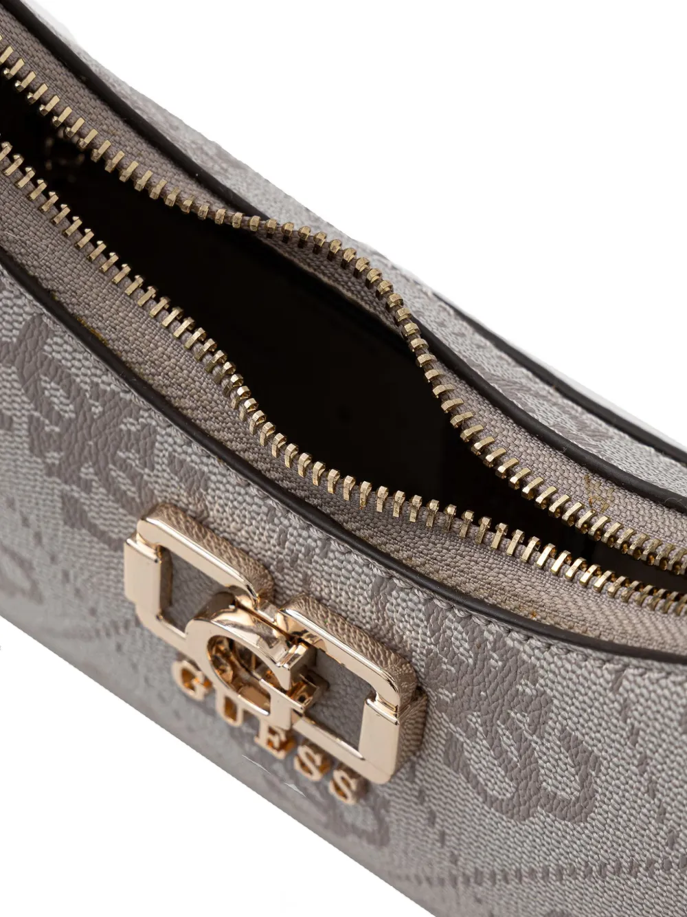 GUESS USA Karnilla schoudertas met monogramprint Grijs