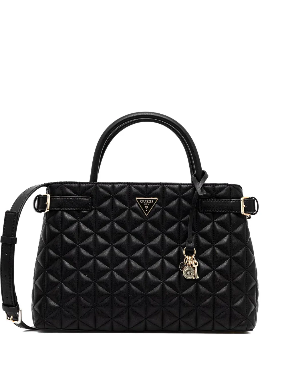 GUESS USA Borsa tote Paisleigh trapuntata - Nero