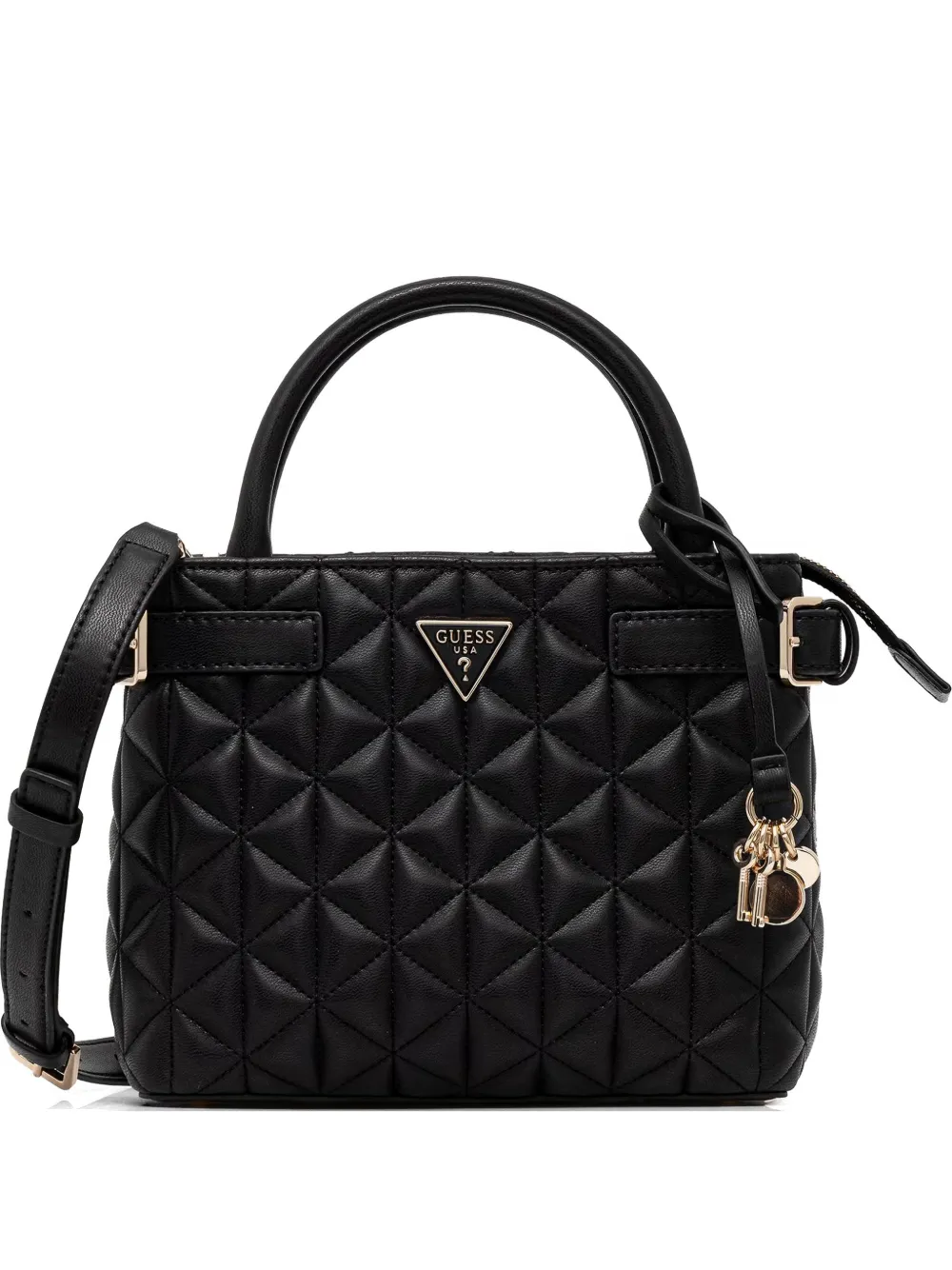 GUESS USA Paisleigh quilted tote bag - Nero