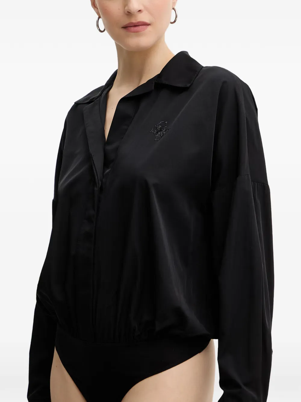 GUESS USA Body met overhemd-kraag Zwart