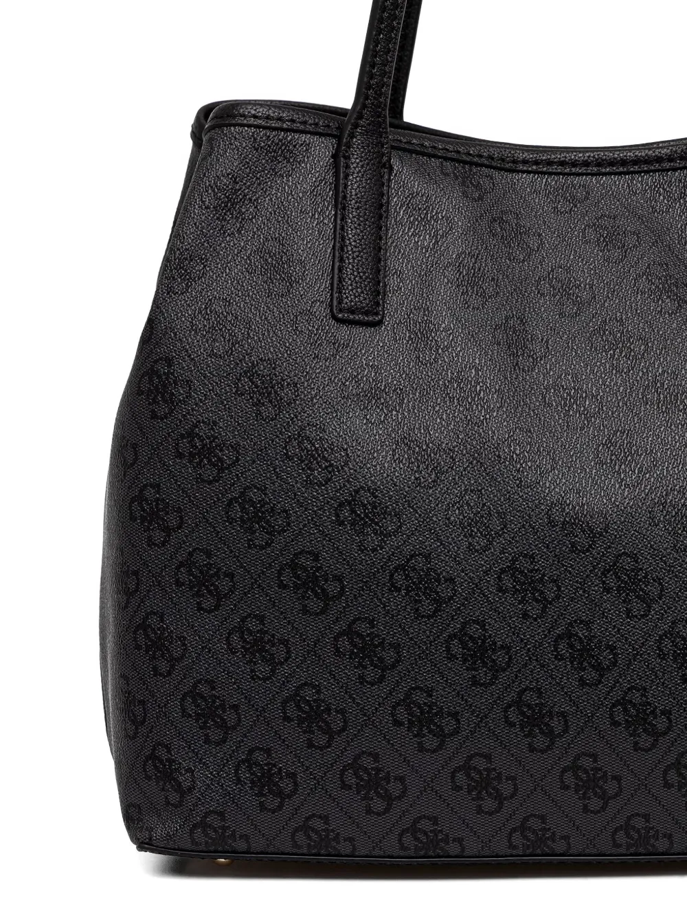 GUESS USA Victoria shopper met monogram-patroon en buidel Zwart