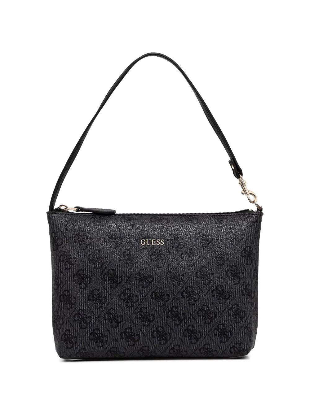 GUESS USA Victoria shopper met monogram-patroon en buidel Zwart