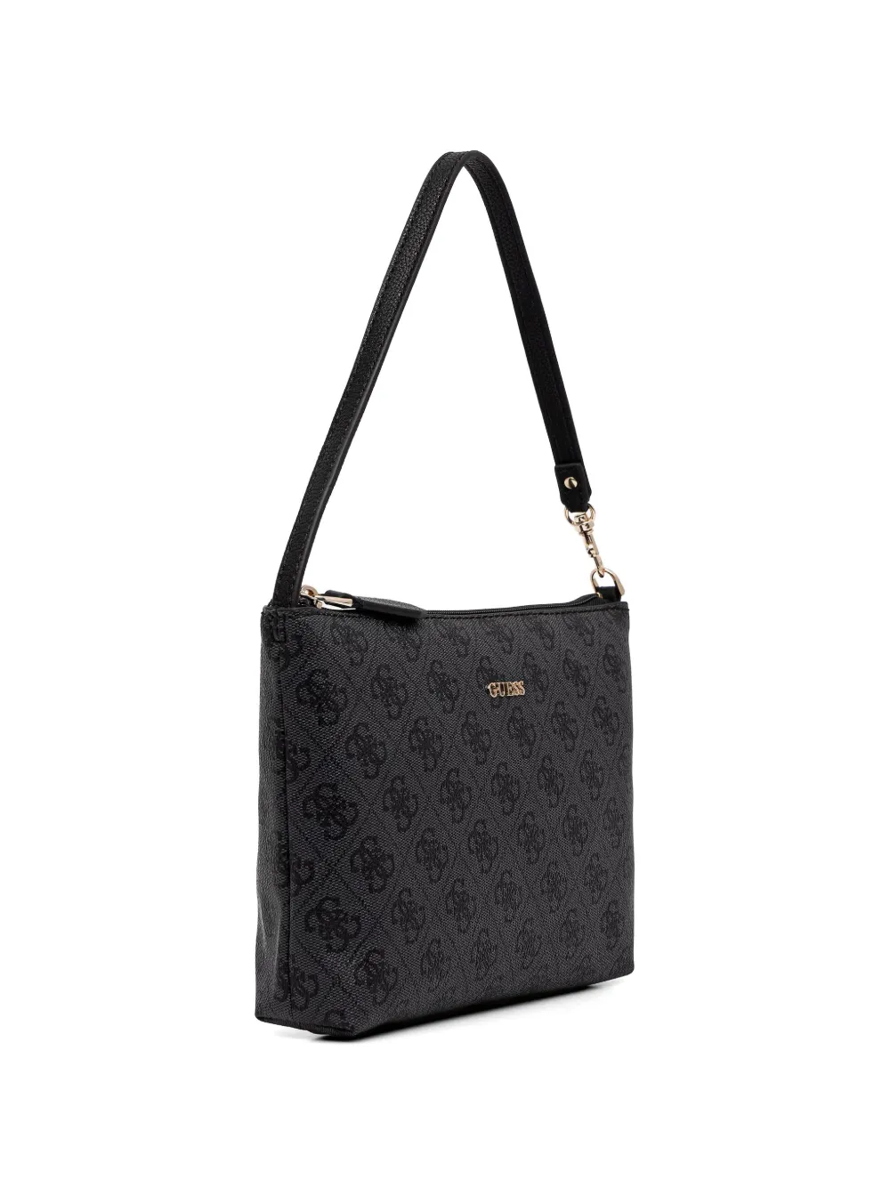 GUESS USA Victoria shopper met monogram-patroon en buidel Zwart