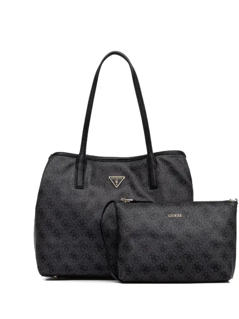 GUESS USA sac cabas Victtoria à motif monogrammé et détail de pochette