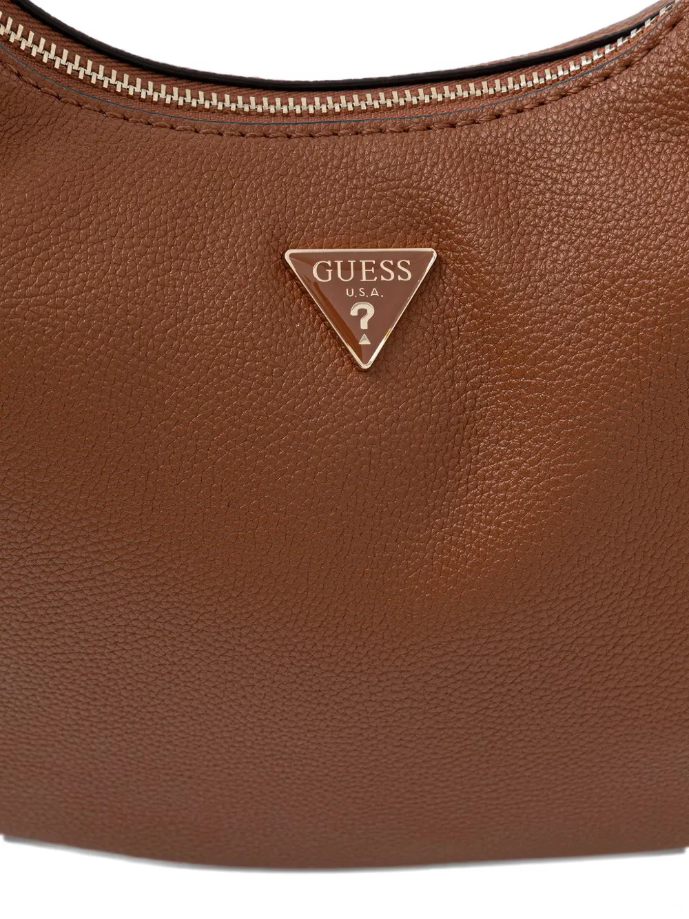 GUESS USA Evie shopper met logoplakkaat Bruin