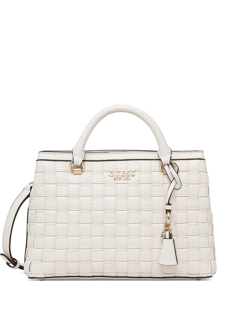 GUESS USA logo satchel bag - Toni neutri