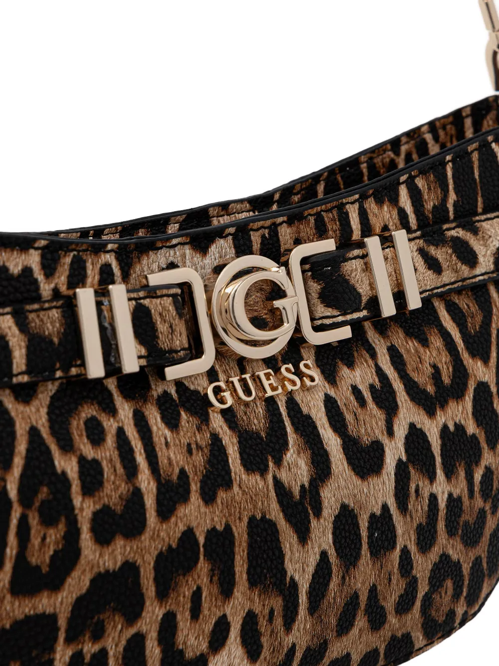 GUESS USA Cirene shopper met luipaardprint en gespdetail Bruin