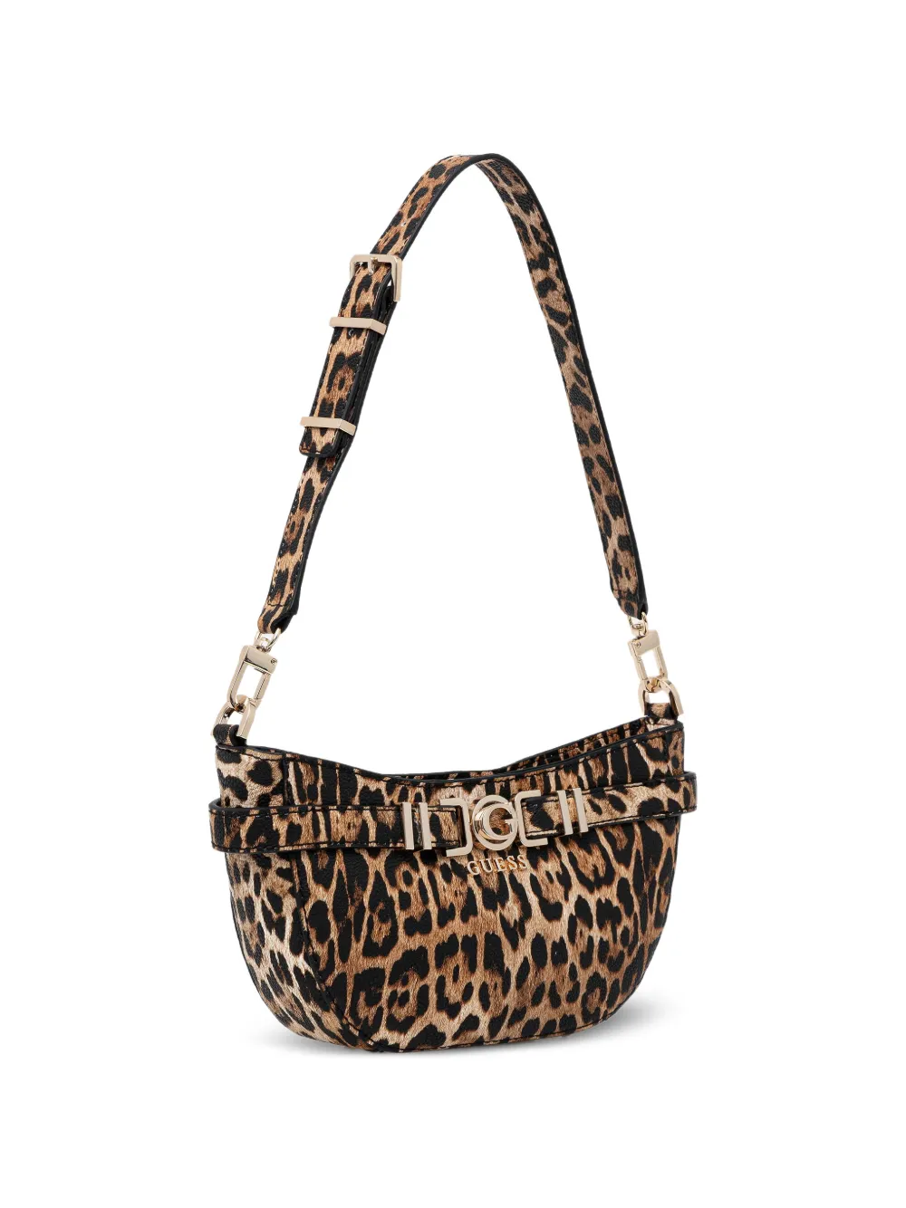 GUESS USA Cirene shopper met luipaardprint en gespdetail Bruin