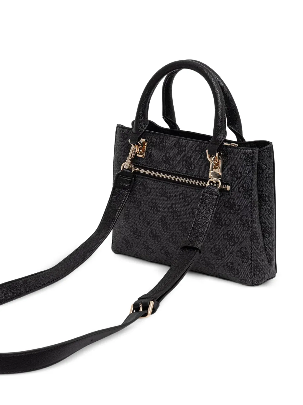 GUESS USA Noelle 4G shopper met monogram-bedel Zwart