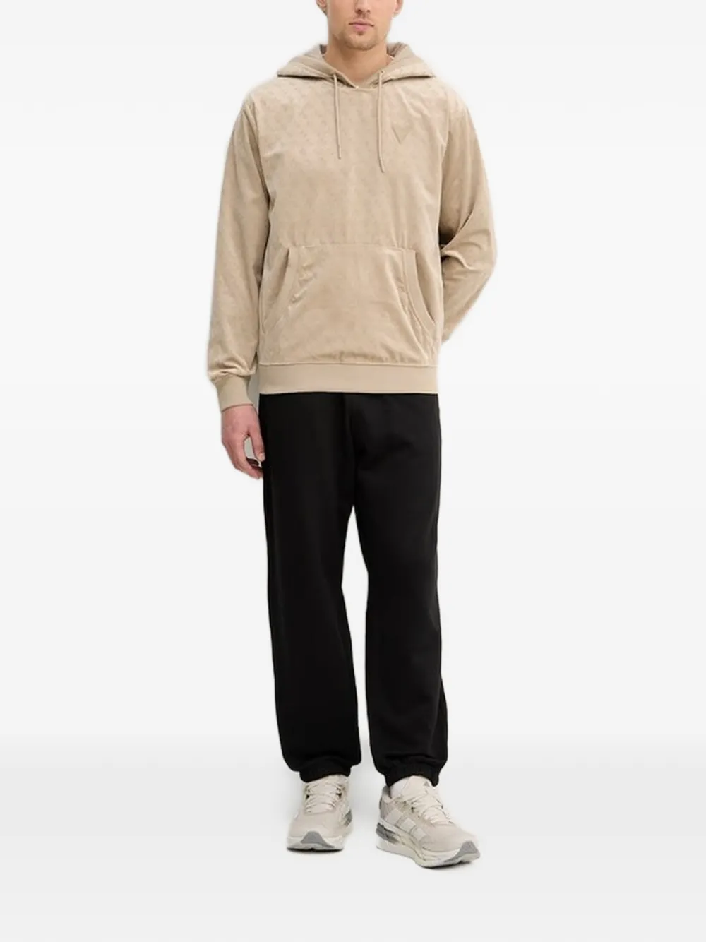 GUESS USA pattern hoodie - Toni neutri