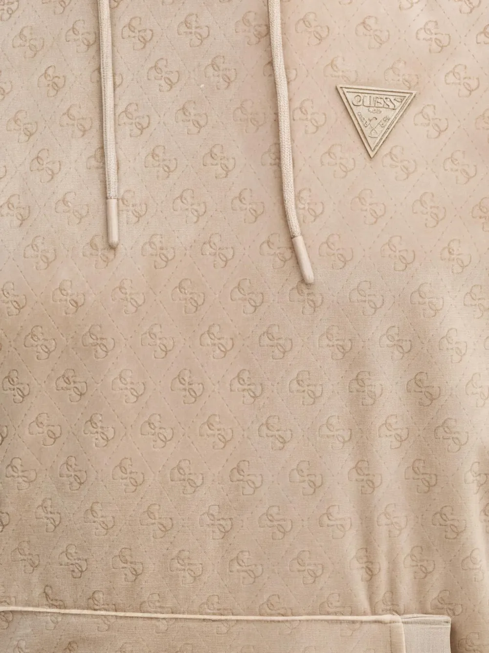 GUESS USA Hoodie met logopatroon Beige