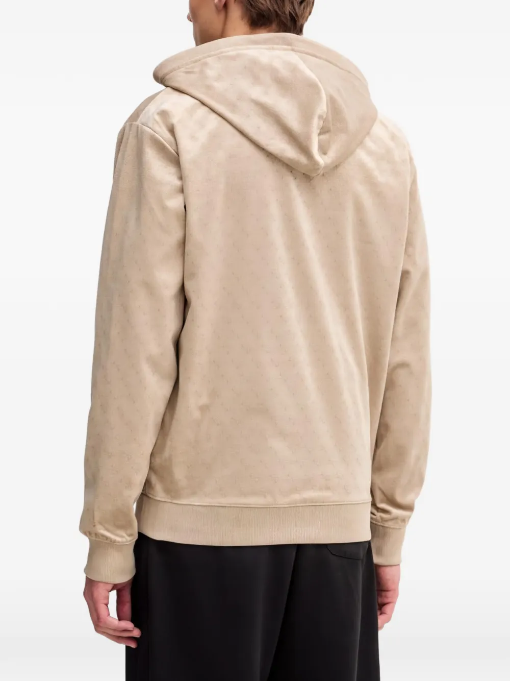 GUESS USA Hoodie met logopatroon Beige