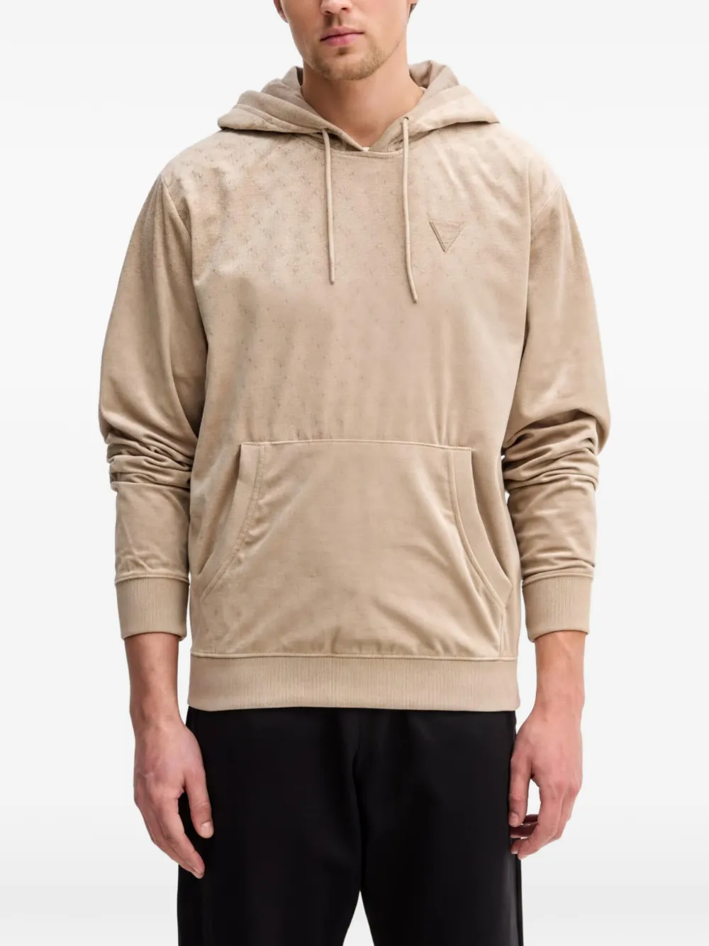 GUESS USA pattern hoodie - Toni neutri
