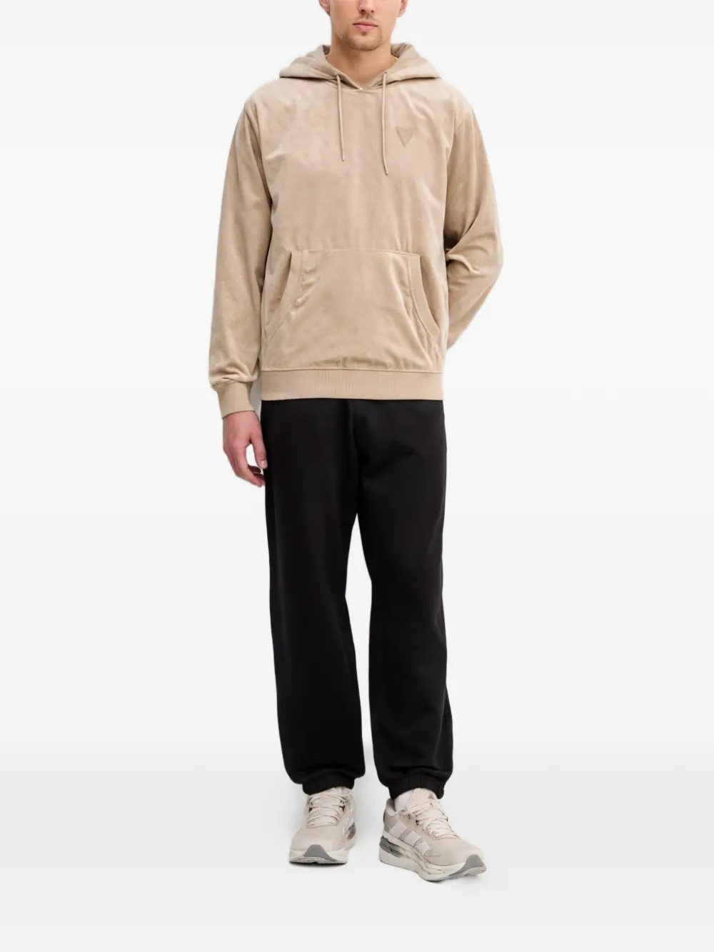 GUESS USA Hoodie met logopatroon Beige