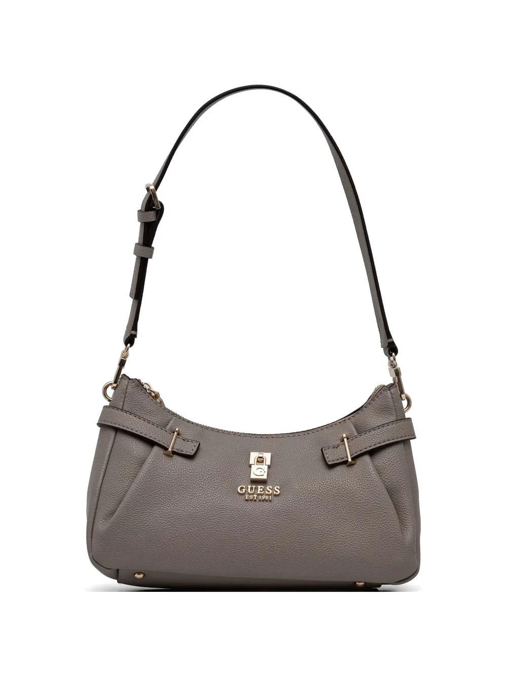 GUESS USA logo-plaque pebbled tote bag - Toni neutri