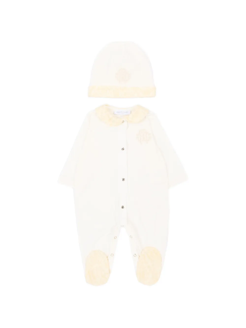 Roberto Cavalli Junior Embroidered babygrow set - Nude