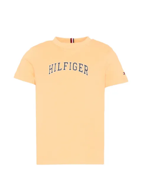 Tommy Hilfiger Junior playera con logo estampado