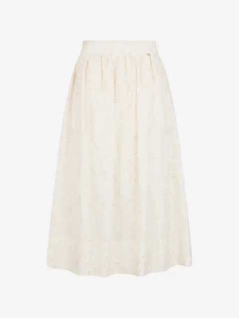 LIU JO embroidered muslin skirt