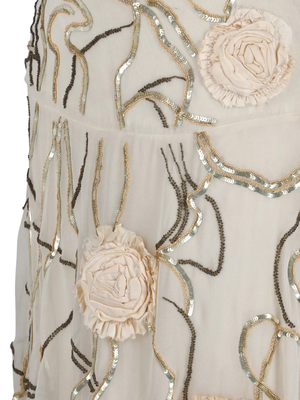  Ungaro Flower-embellished Midi Skirt - White 