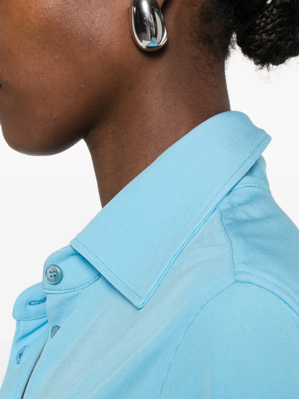 Stella McCartney Overhemd met puntige kraag Blauw