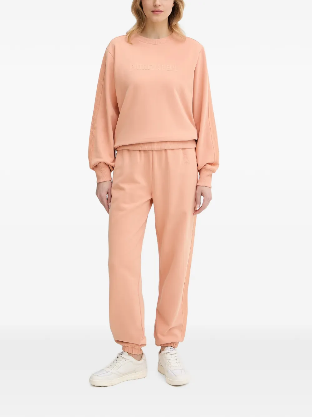Patrizia Pepe Sweater met ronde hals Roze