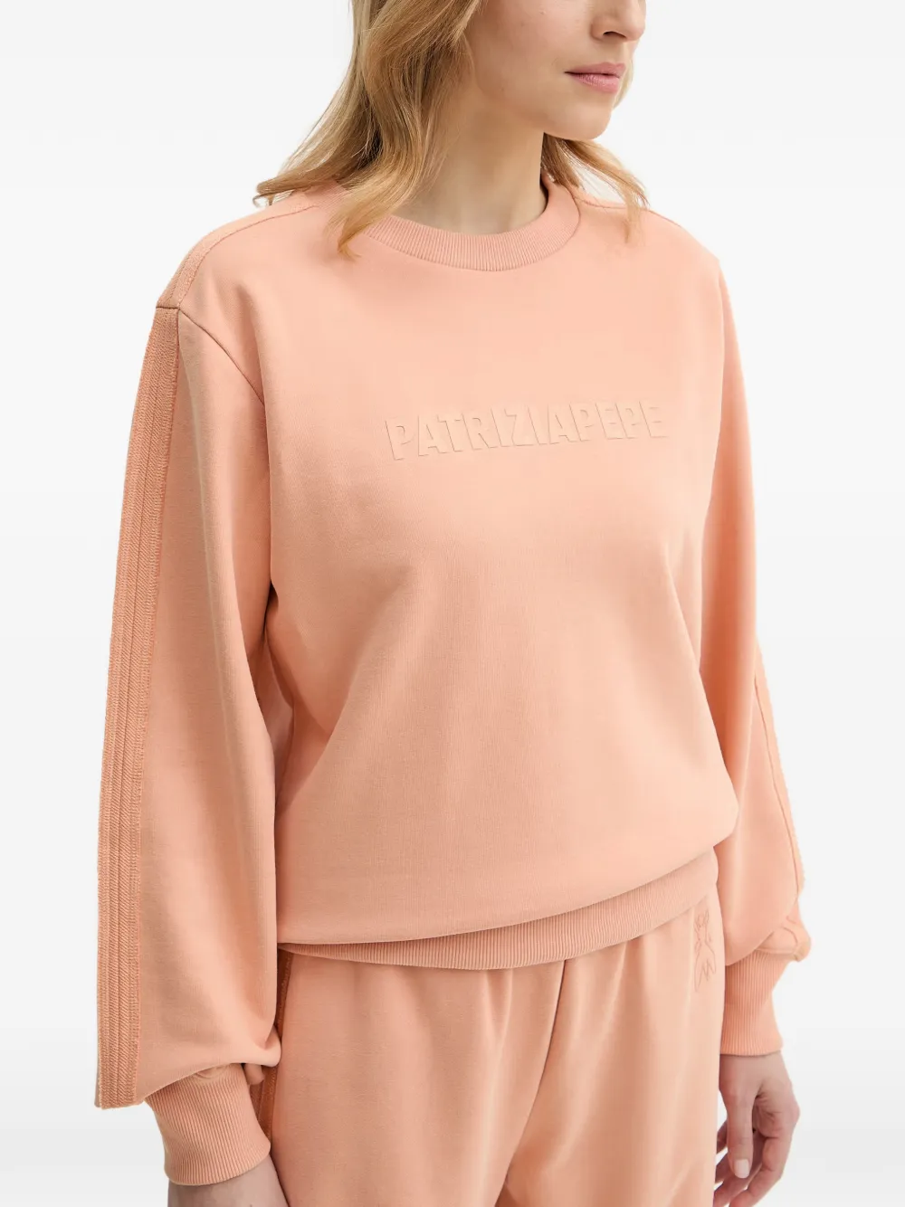 Patrizia Pepe Sweater met ronde hals Roze