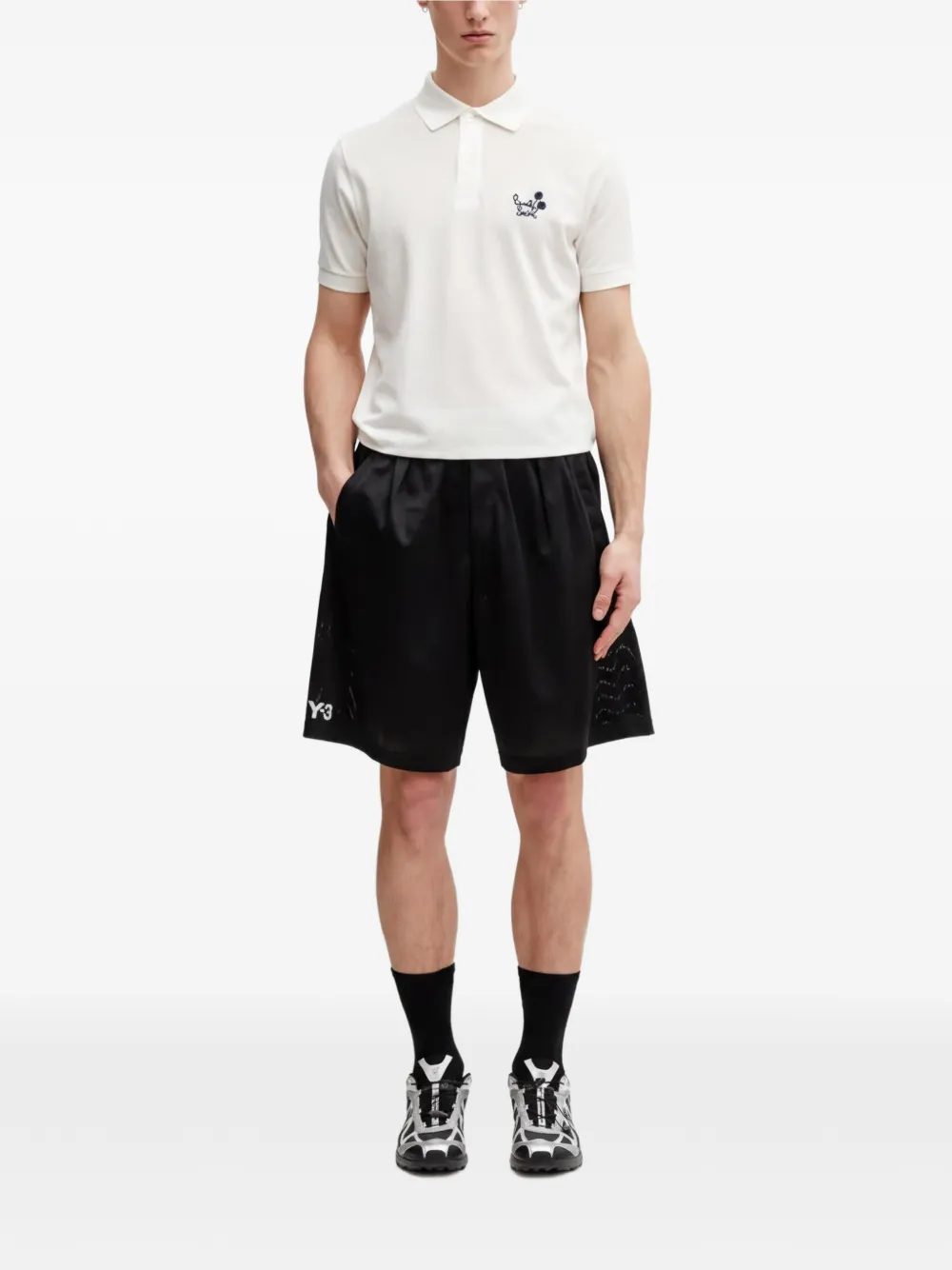 Paul Smith Poloshirt met logodetail Wit