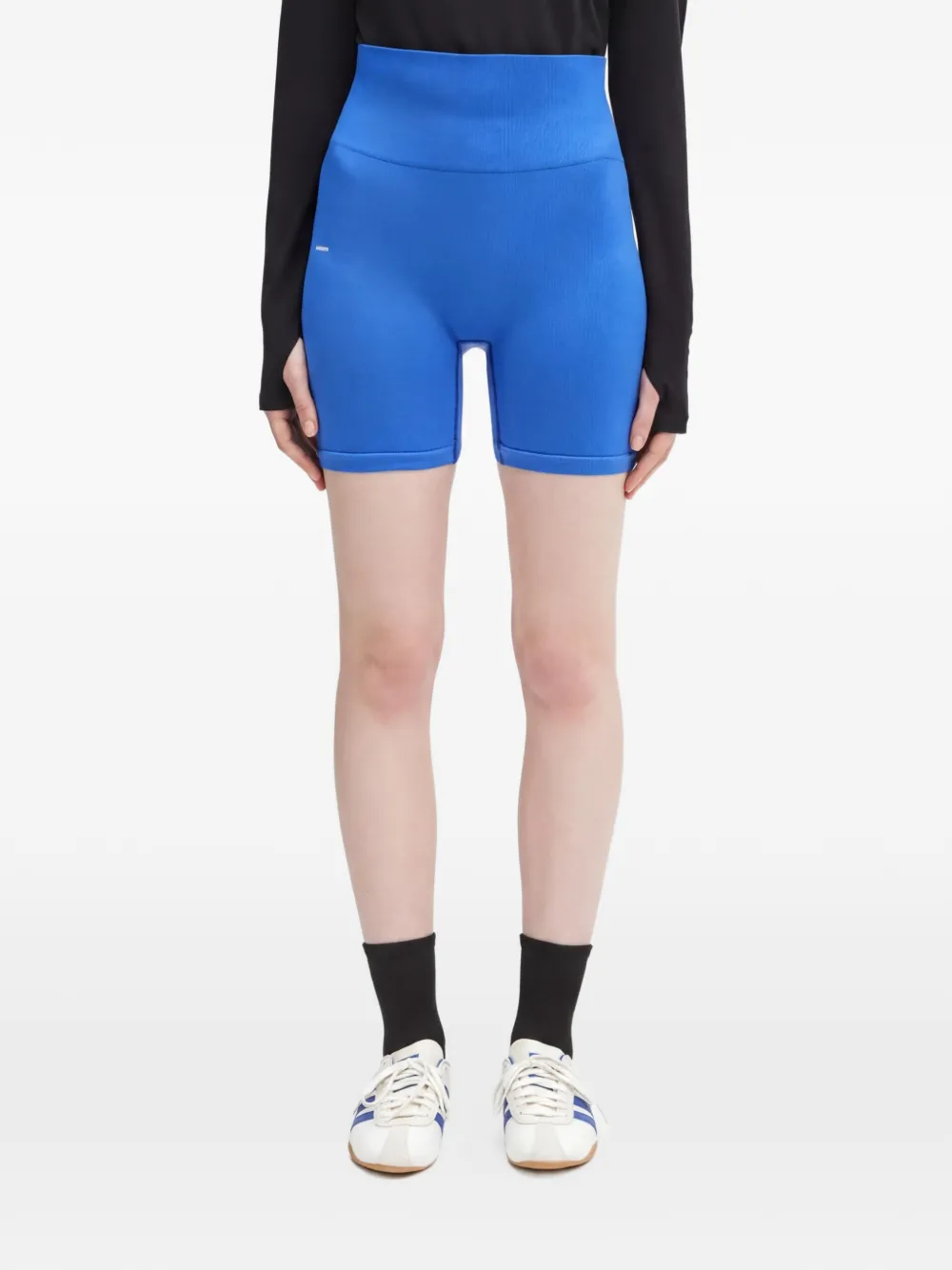 Pangaia Shorts a vita alta - Blu
