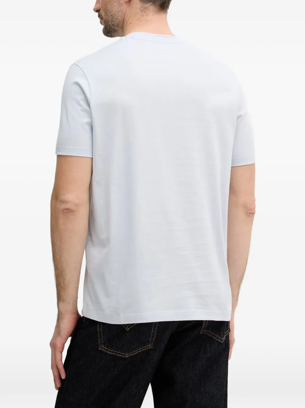Paul & Shark T-shirt met geborduurd logo Blauw