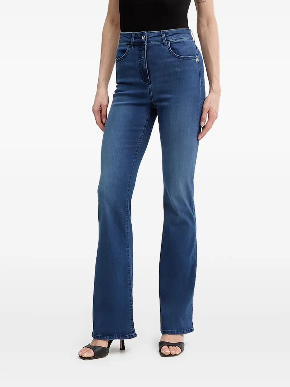 Patrizia Pepe logo-detail jeans - Blu