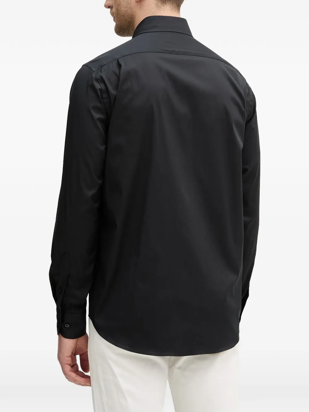 Paul & Shark Overhemd met logopatch Zwart