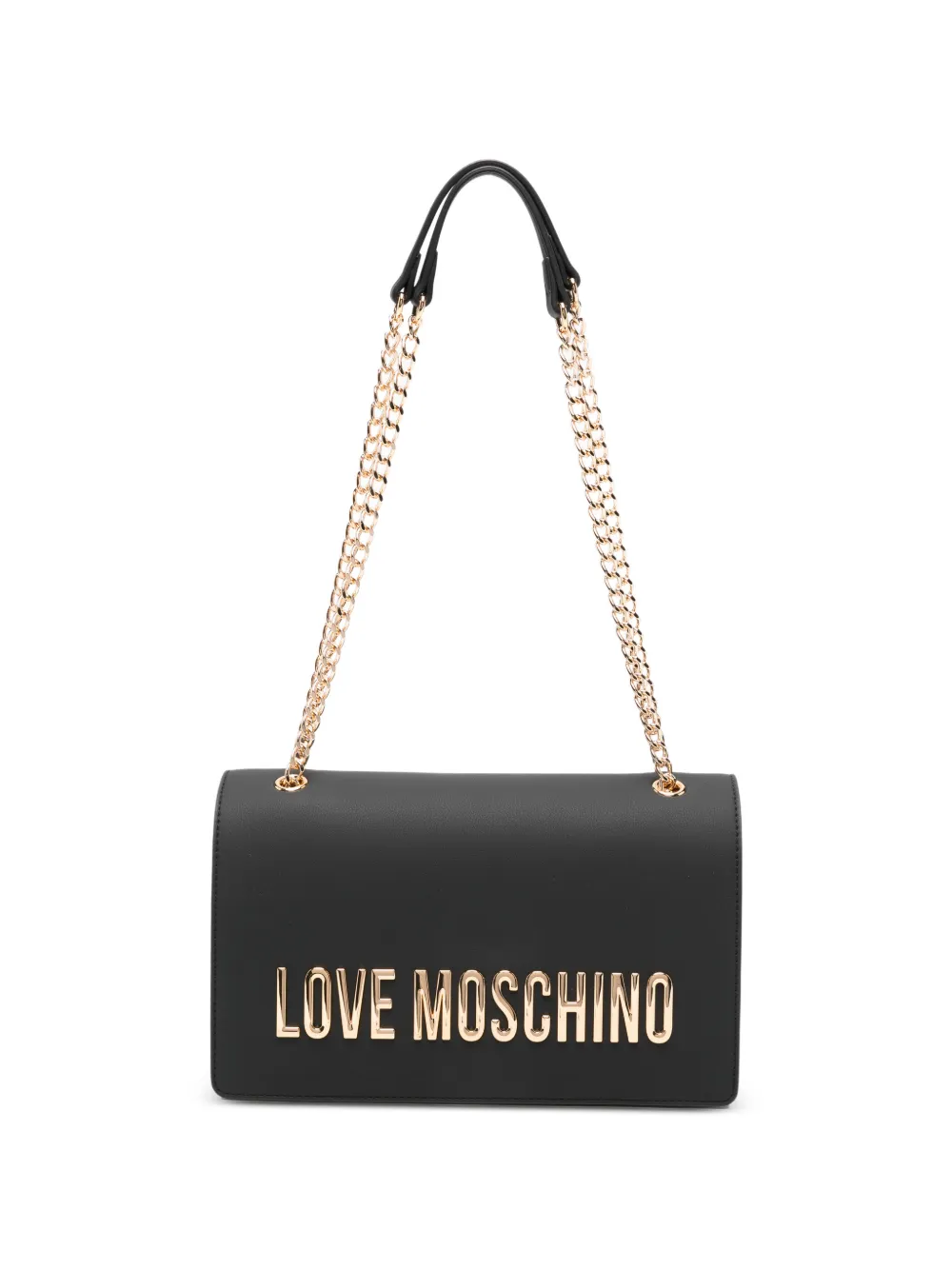 Love Moschino chain logo-detail shoulder bag - Nero