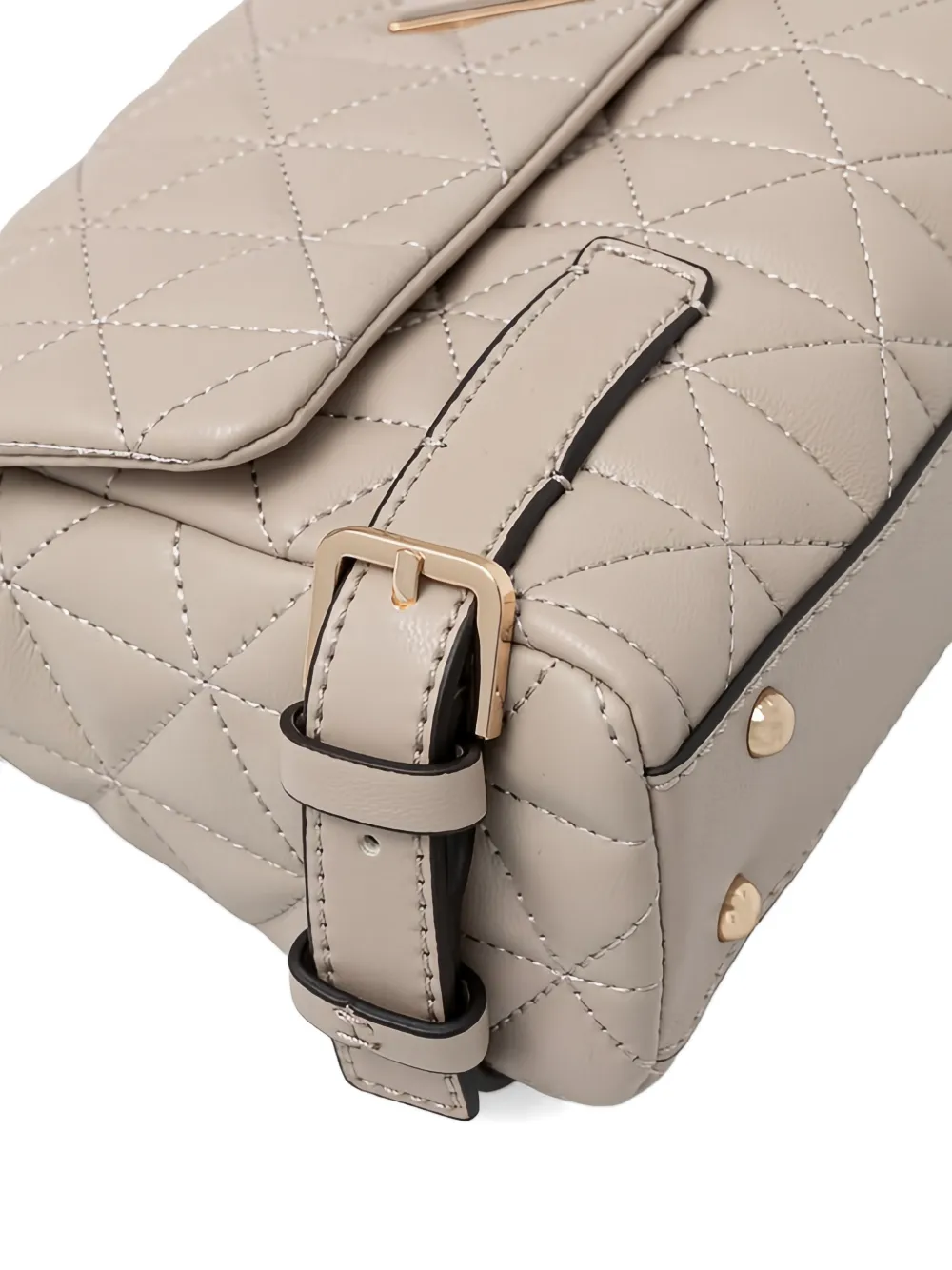 Guess Usa Quilted Chain Tote Bag In Neutral