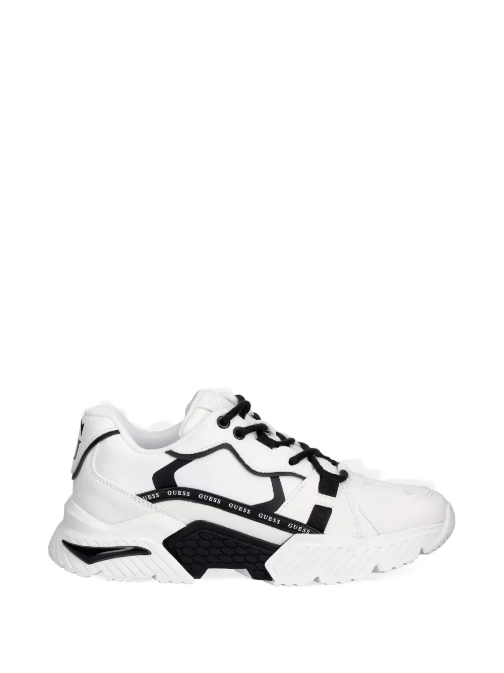 GUESS USA Ciesta logo-tape sneakers Wit