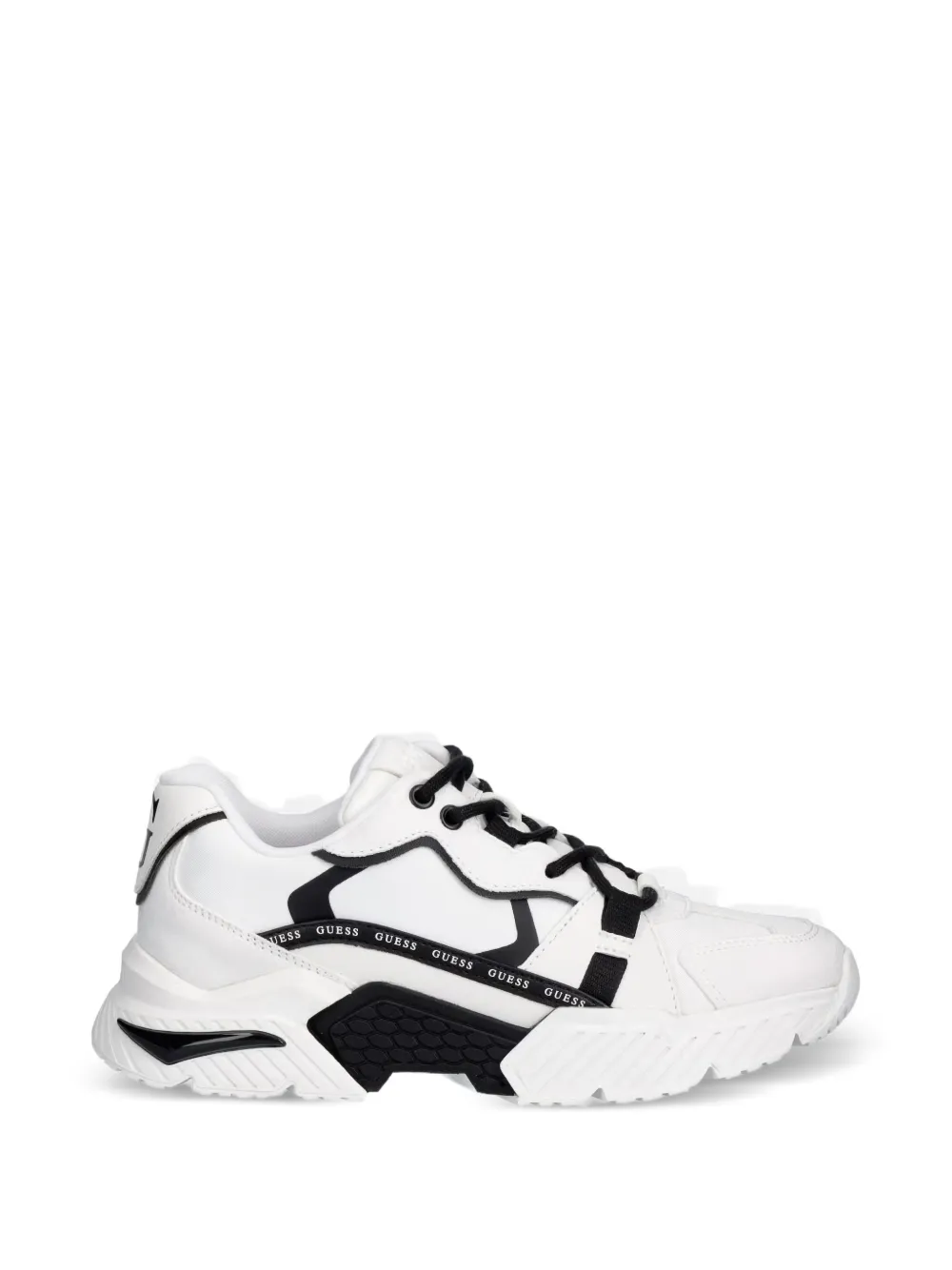 GUESS USA Ciesta logo-tape sneakers Wit