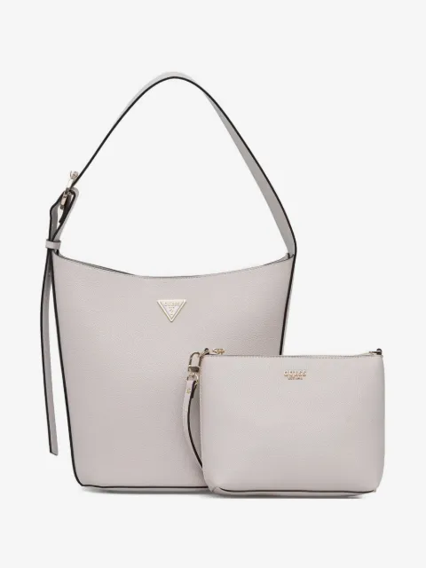 GUESS USA logo-plaque pebbled-effect tote bag
