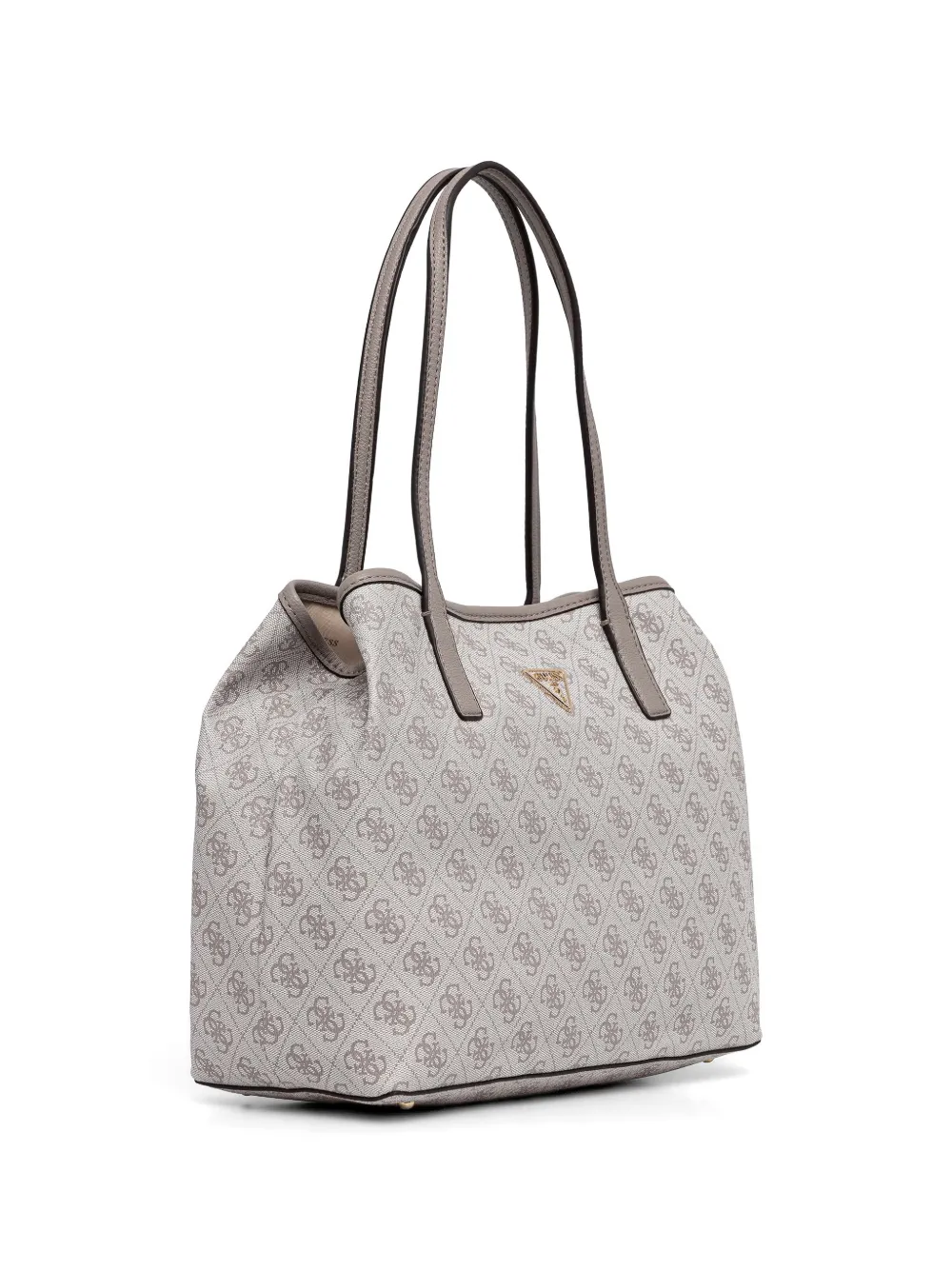 GUESS USA Victtoria shopper met monogramprint en logoplakkaat Grijs