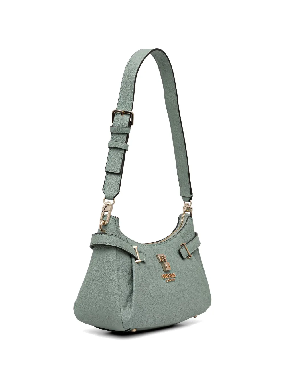 GUESS USA Yesba schoudertas met gespdetail Groen