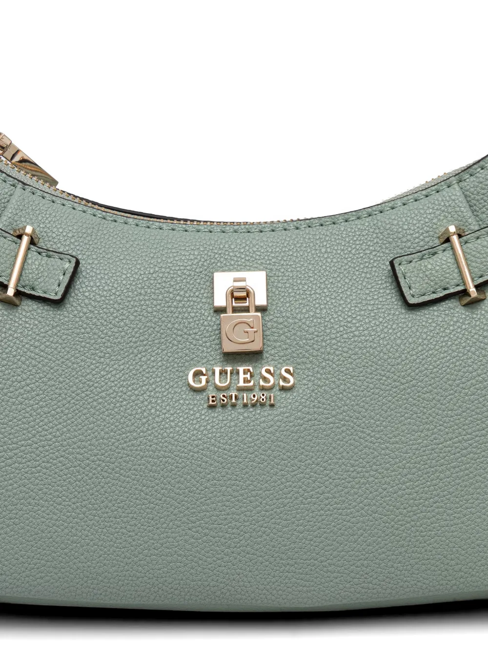 GUESS USA Yesba schoudertas met gespdetail Groen